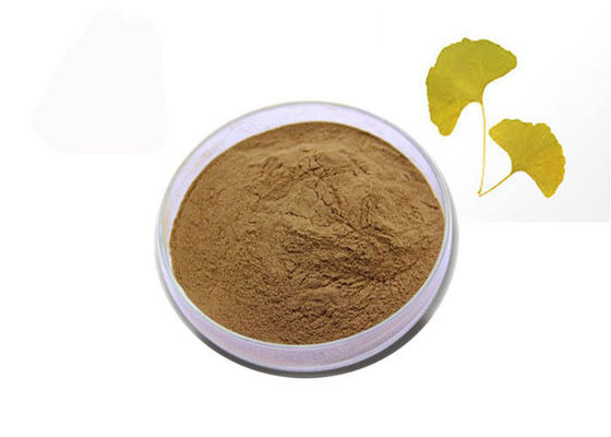 Poudre naturelle pure d'extrait de Ginkgo Biloba de lactones des flavones 6% de 24% fournisseur